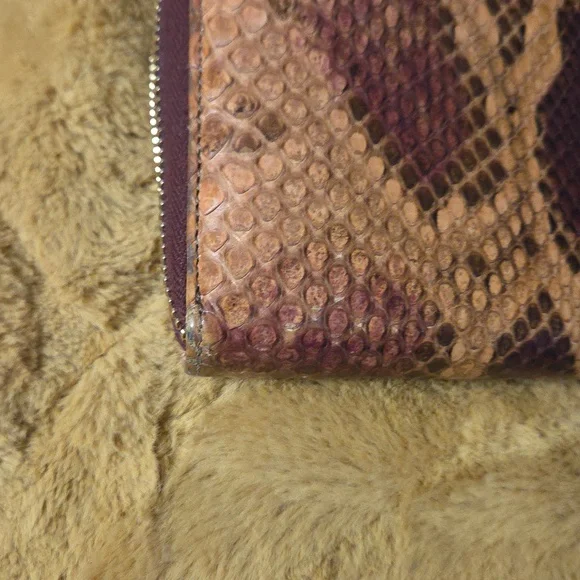 Gucci Brown and Purple Snake Pattern Wallet - Picture 5 of 9